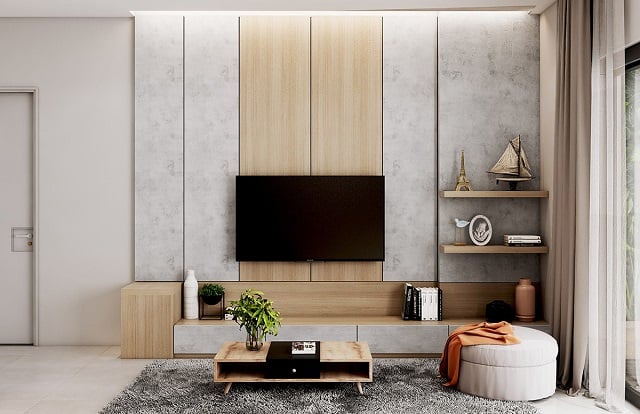 desain backdrop tv minimalis