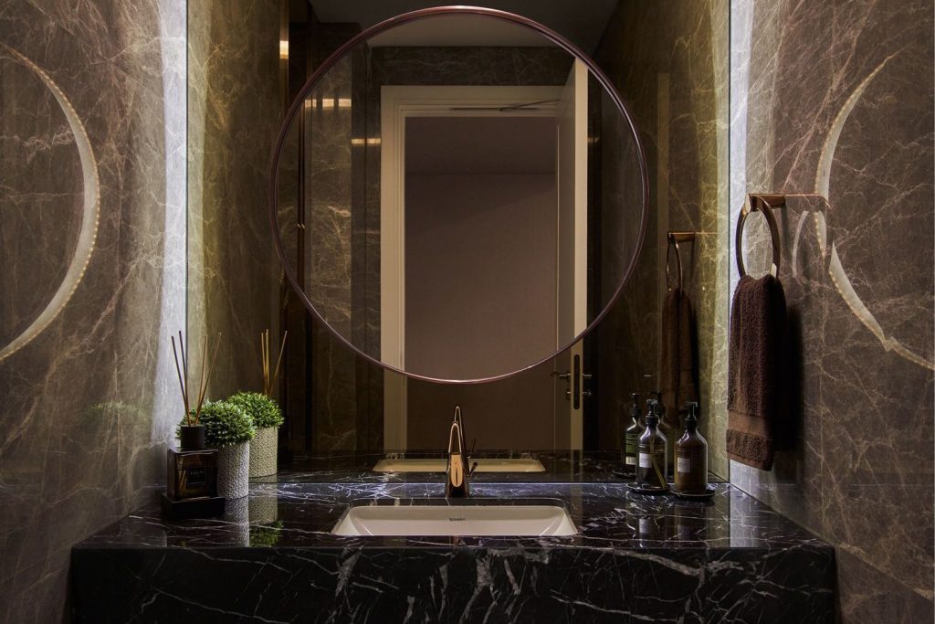 contoh desain powder room