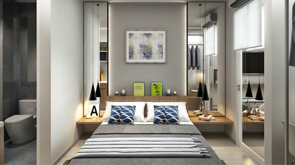 model tempat tidur apartemen studio